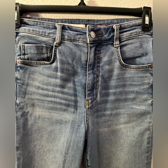 Anthropologie Pilcro High Rise Cigarette Slim Straight Raw Hem Jeans Size 28 - Picture 9 of 16